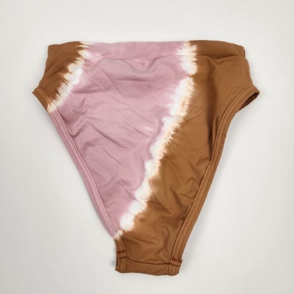 L*Space Frenchi Bikini Bottom in Tie Dye Brown Pink Size XS - Picture 2 of 3